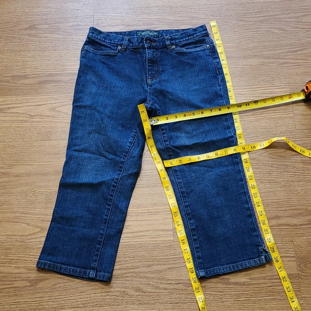 LAUREN RALPH LAUREN CLASSIC MID-CALF WOMEN'S DARK WASH JEANS SIZE 4x20